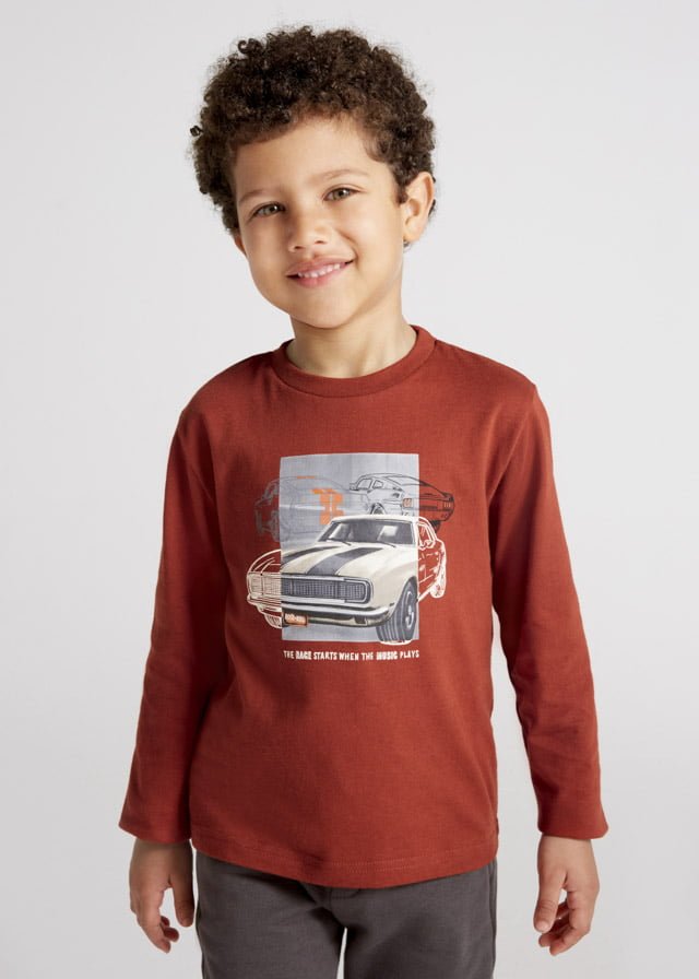 Μπλούζα μακρυμάνικη με στάμπα αυτοκίνητο ECOFRIENDS αγόρι