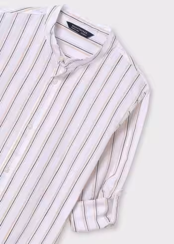Πουκάμισο μακρυμάνικο ριγέ μαο Better Cotton